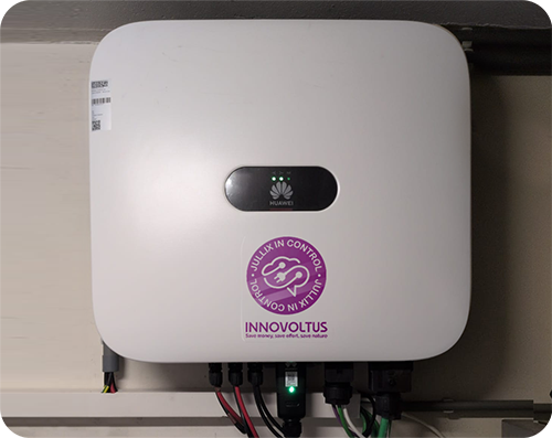 Foto van huawei aangesloten via modbus TCP